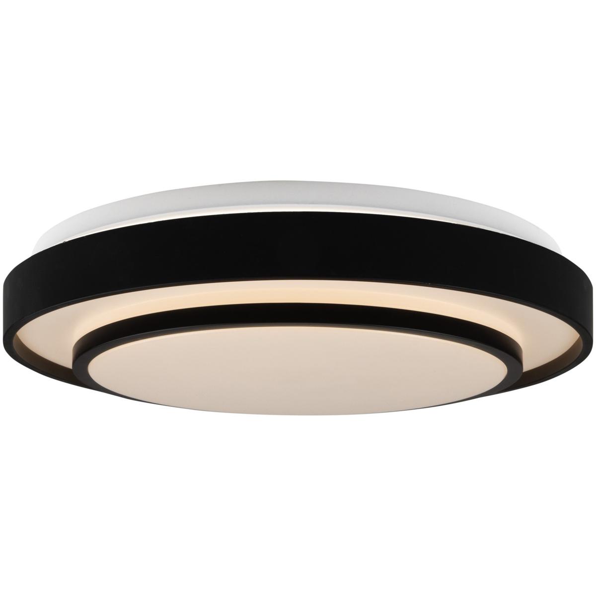 Artcraft AC7401BK Aziza LED 15 inch Black Flush Mount Ceiling Light