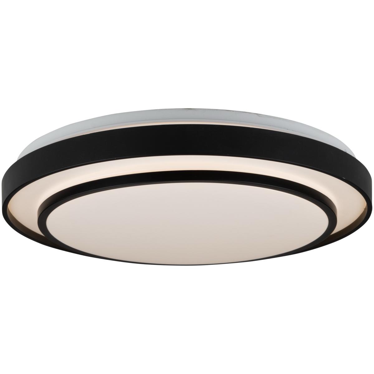 Artcraft AC7403BK Aziza LED 19 inch Black Flush Mount Ceiling Light