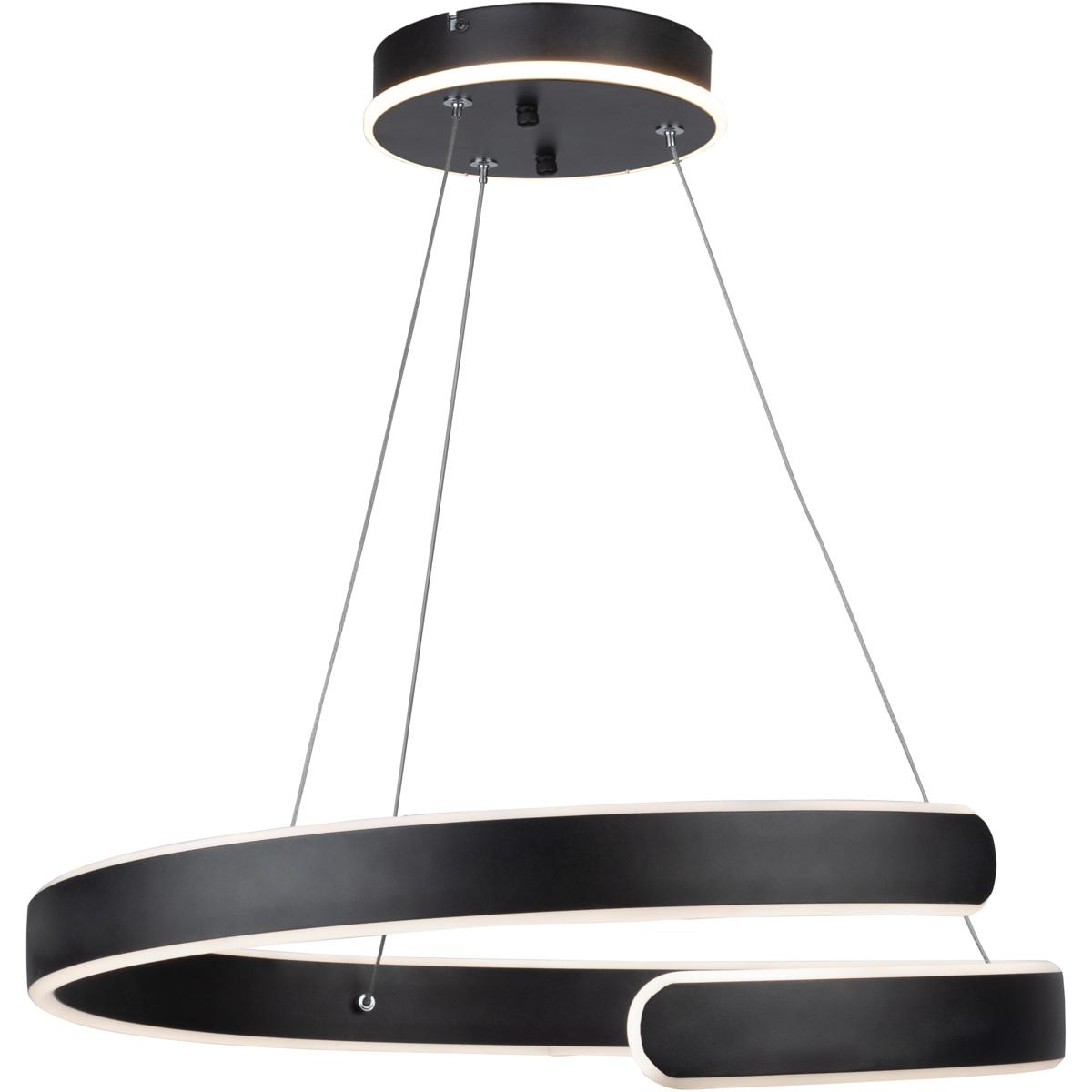 Artcraft AC7619BK Sirius LED 19.75 inch Black Chandelier Ceiling Light