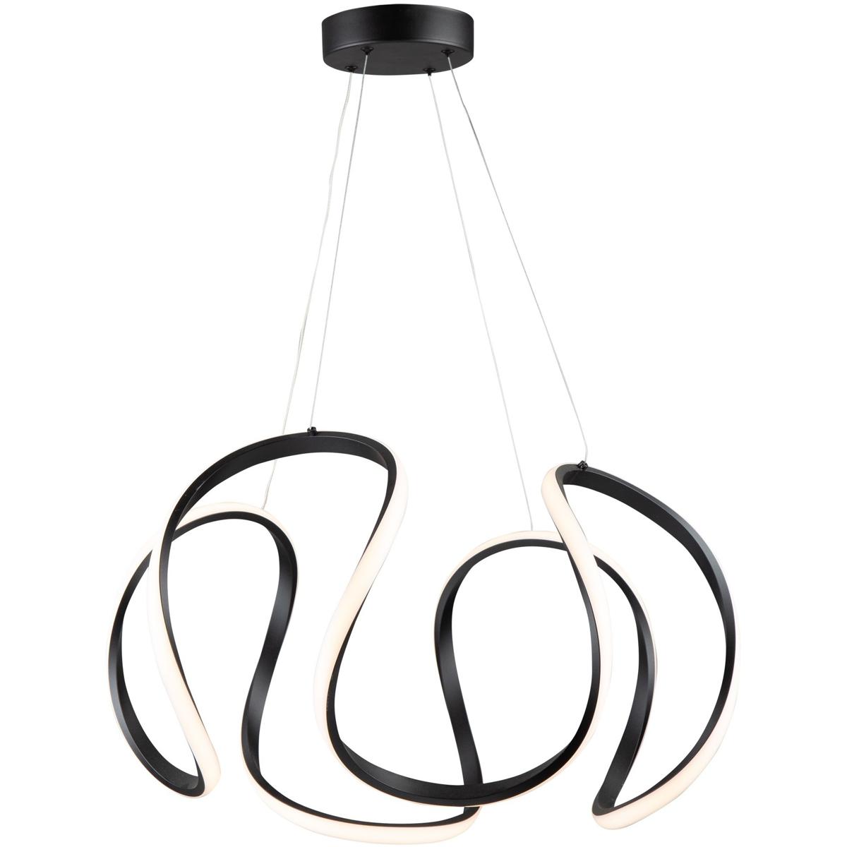 Artcraft AC7639BK Mira LED 24.8 inch Black Pendant Ceiling Light