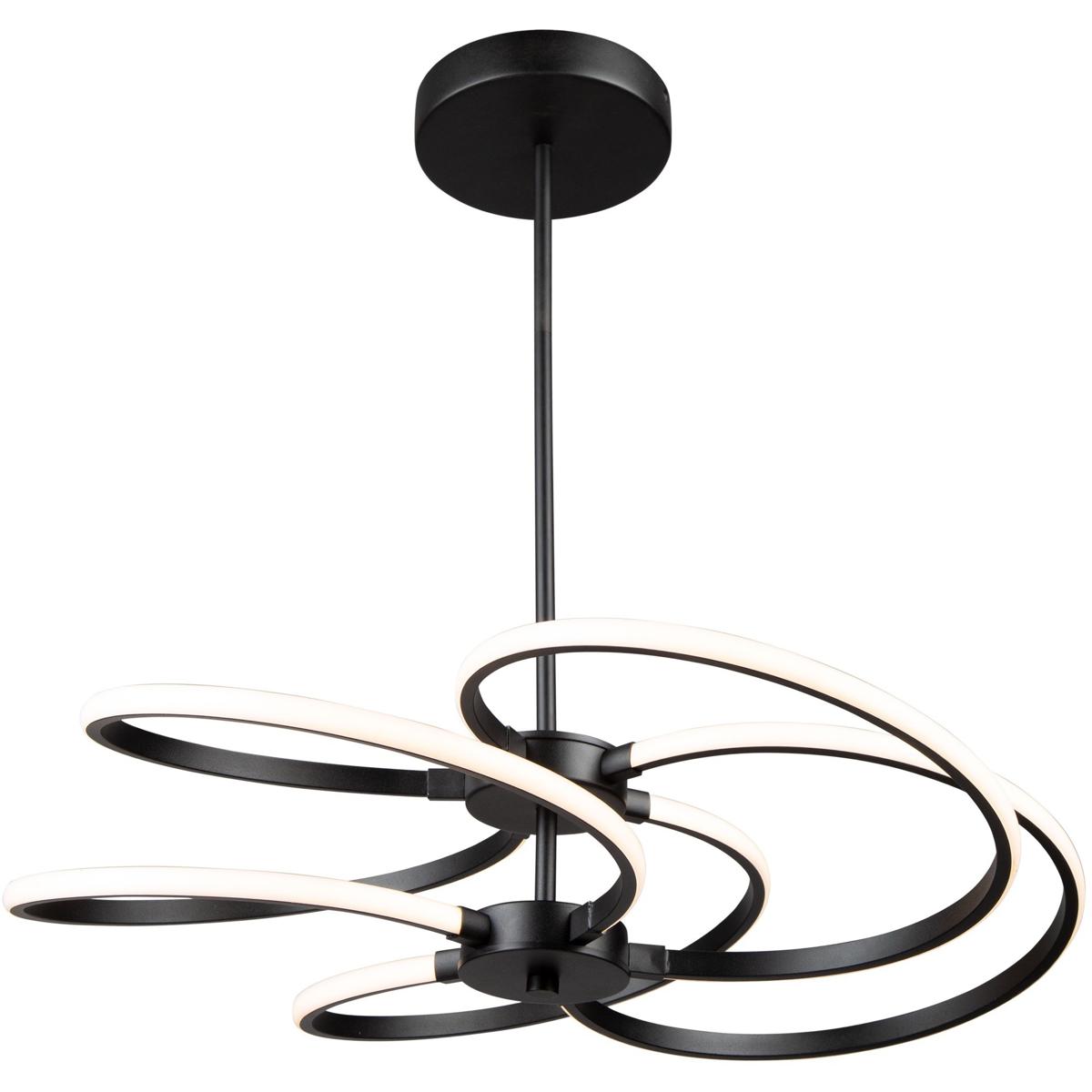 Artcraft AC7688BK Equinox LED 20.9 inch Black Pendant Ceiling Light