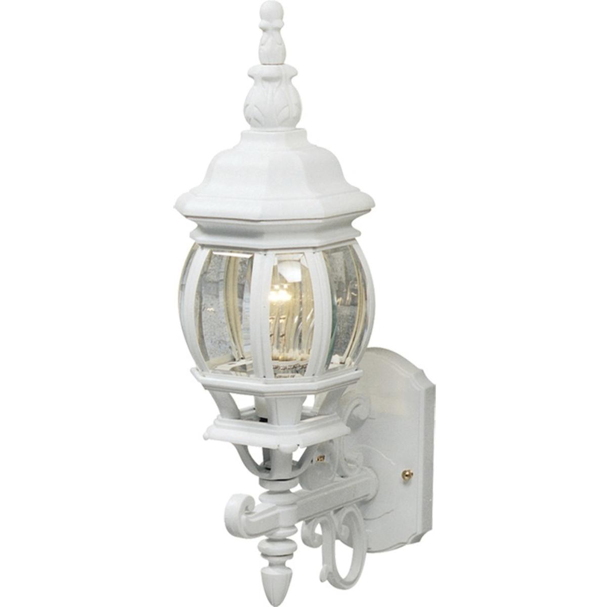 AC8090WH Classico Small 1 Light Outdoor Wall Mount European Styled Lantern-Up - White
