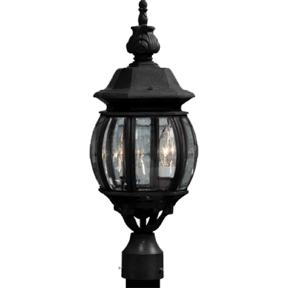Artcraft AC8363BK Classico LED 20 inch Black Outdoor Post Lantern