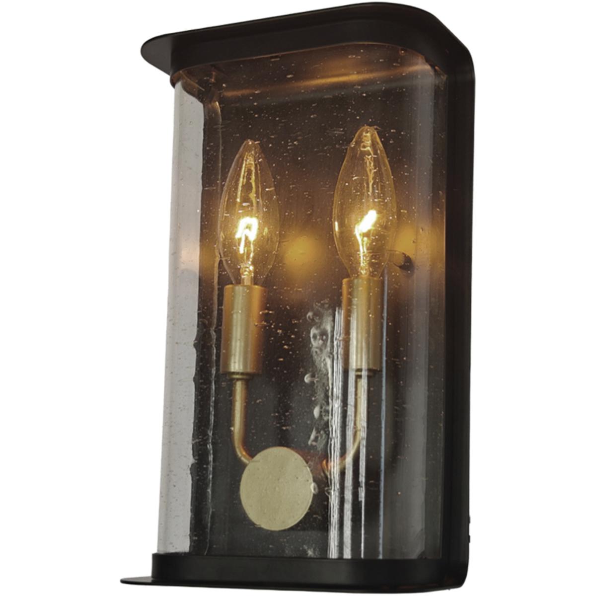 Artcraft AC8970BK Stonegate 2 Light 10.5 inch Black Outdoor Wall Sconce