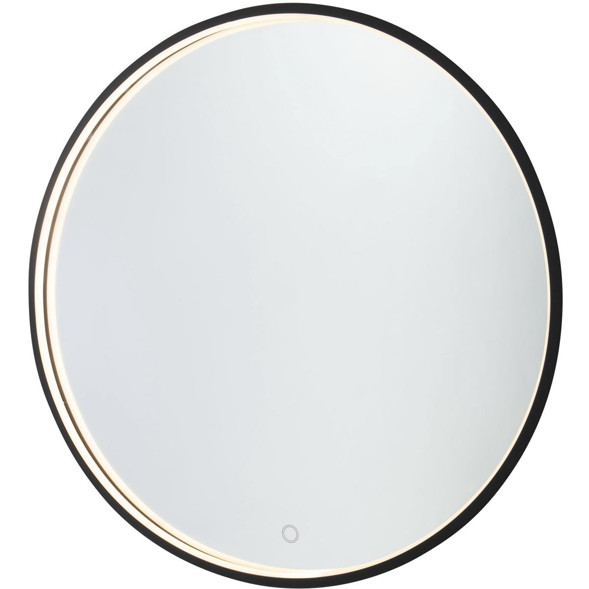 Artcraft AM319 Reflections 23.75 X 23.75 inch Matte Black Wall Mirror