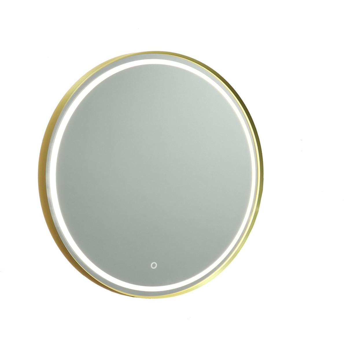 Artcraft AM351 Reflections 31.5 X 31.5 inch Brushed Brass LED Mirror