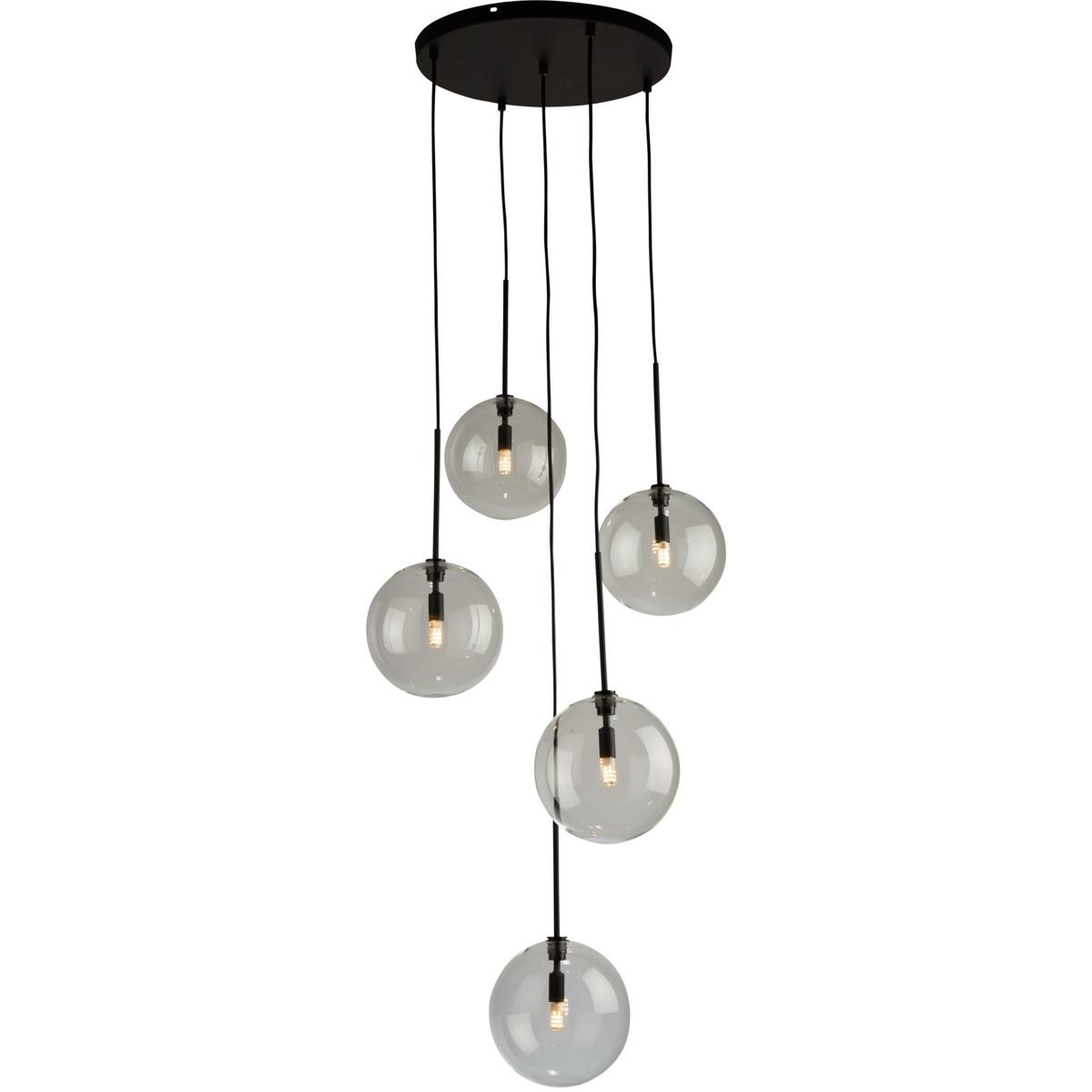 Artcraft SC13195BK Pinpoint 5 Light 22.1 inch Black Multi Light Pendant Ceiling Light