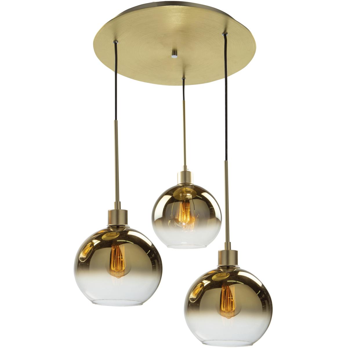 Artcraft Steven Sabados (S & C) Morning Mist 19 Inch 3 Light Multi Light Pendant Morning Mist - SC13283GD - Modern Contemporary