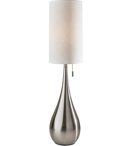 Brushed Steel Table Lamp Portable Light, Teardrop 21 High Brushed Steel Table Lamps