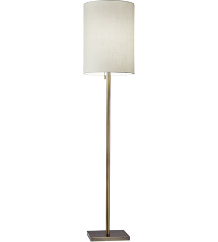 Adesso 1547-21 Liam 61 inch 100.00 watt Anitque Brass Floor Lamp Portable Light in Antique Brass photo