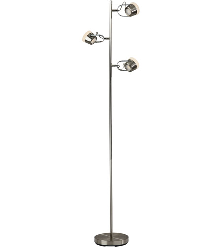 Adesso 2104-22 Nitro 63 inch 6.00 watt Brushed Steel LED Tree Lamp Portable Light photo