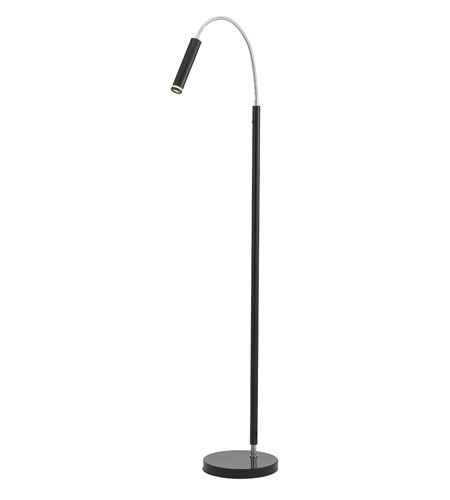 Adesso Eos 1 Light Floor Lamp in Black 3171-01 photo
