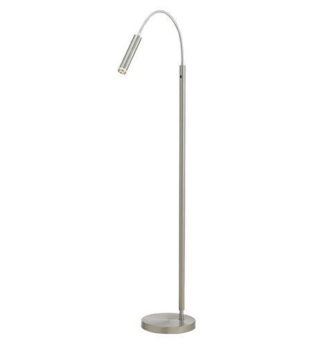 Adesso 3171-22 Eos 62 inch 7.2 watt Satin Steel Floor Lamp Portable Light photo