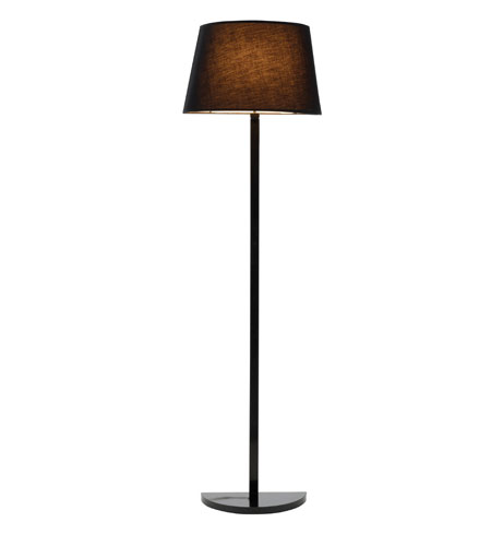 Adesso Demi 1 Light Floor Lamp in Black 3381-01 photo