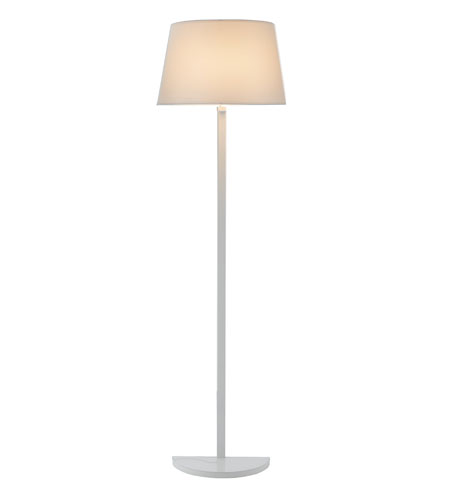 Adesso Demi 1 Light Floor Lamp in White 3381-02 photo