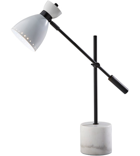 Adesso 3537-02 Sadie 25 inch 40.00 watt Black and White Desk Lamp Portable Light photo