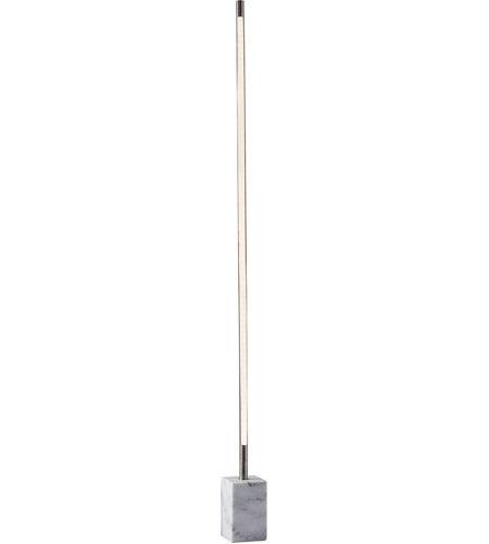 Adesso 3607-22 Felix 65 inch 30.00 watt Brushed Steel and White Marble Wall Washer Floor Lamp Portable Light  photo