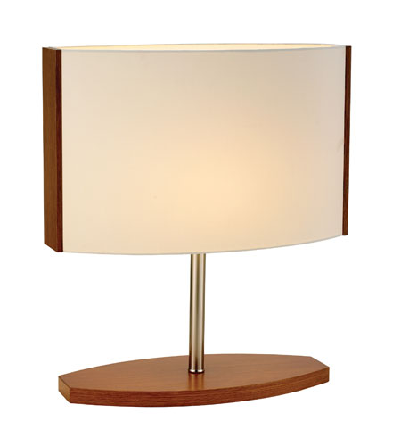 Adesso Regetta 1 Light Tall Table Lamp in Maple 3641-13 photo