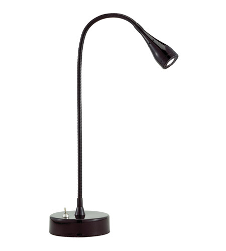 Adesso Seek 1 Light Desk Lamp in Black 3660-01 photo