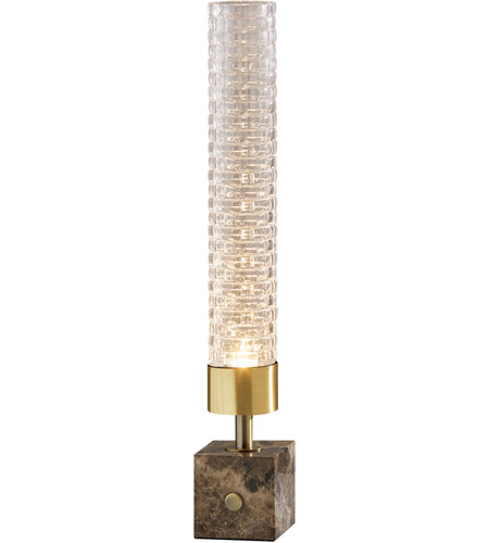 Adesso 3697-21 Harriet 19 inch 4.00 watt Antique Brass Table Lantern Lamp Portable Light photo