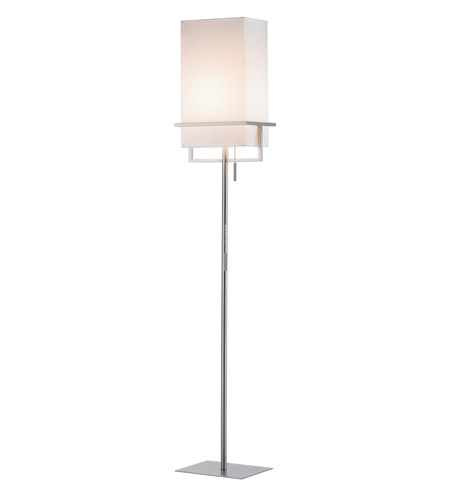 Adesso Mercer 1 Light Floor Lamp in Satin Steel 3831-22 photo