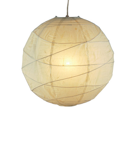 Adesso 4160-12 Orb 1 Light 14 inch Natural Small Pendant Ceiling Light, Plug-In photo