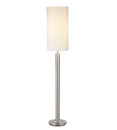 Adesso 4174-22 Hollywood 58 inch 100.00 watt Satin Steel Floor Lamp Portable Light in Brushed Steel photo