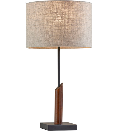 Walnut Wood Table Lamp Portable Light