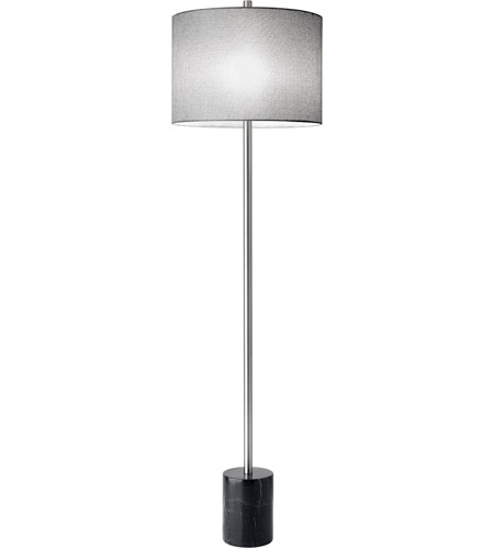 Adesso 5281-01 Blythe 62 inch 150 watt Brushed Steel Floor Lamp Portable Light photo