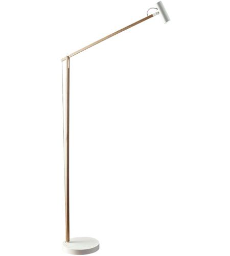 Adesso AD9101-12 Crane 42 inch 5.00 watt Natural Ash Wood / White Floor Lamp Portable Light, ADS360 photo