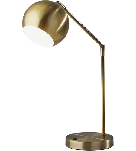 Adesso SL4915-21 Ashbury 16 inch 40.00 watt Antique Brass Desk Lamp Portable Light, Simplee Adesso photo