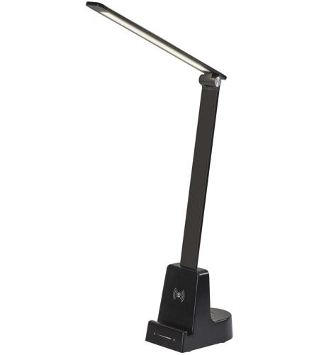 Adesso SL4922-01 Cody 18 inch 10.00 watt Matte Black Wireless Charging Desk Lamp Portable Light, with Smart Switch, Simplee Adesso photo