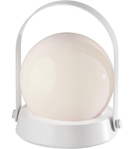 Adesso SL4930-02 Millie 8 X 7 inch White Color Changing Table Lantern, Simplee Adesso photo