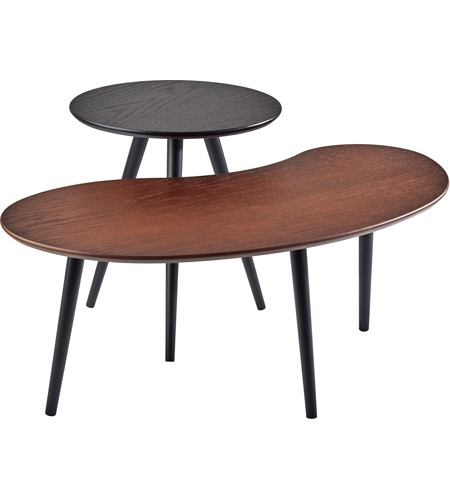 Adesso WK2014-15 Gilmour 39 X 16 inch Black and Walnut Nesting Tables
