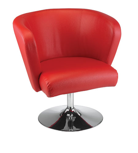 Adesso WK4033-08 Enterprise Red Swivel Chair photo
