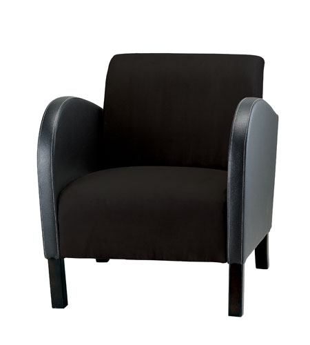 Adesso WK4600-01 Kensington Black Club Chair photo
