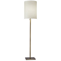Adesso 1547-21 Liam 61 inch 100.00 watt Anitque Brass Floor Lamp Portable Light in Antique Brass photo thumbnail