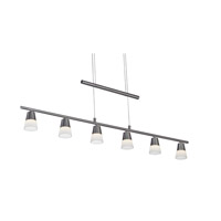 Adesso 3091-22 Aerial LED 39 inch Satin Steel Pendant Ceiling Light photo thumbnail