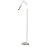 Adesso 3171-22 Eos 62 inch 7.2 watt Satin Steel Floor Lamp Portable Light photo thumbnail