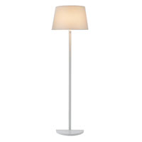 Adesso Demi 1 Light Floor Lamp in White 3381-02 photo thumbnail
