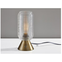 Adesso 3418-21 Isaac 12 inch 60.00 watt Antique Brass Table Lantern Portable Light alternative photo thumbnail