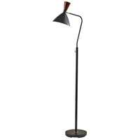 Adesso 3487-01 Arlo 60 inch 60.00 watt Black Floor Lamp Portable Light photo thumbnail
