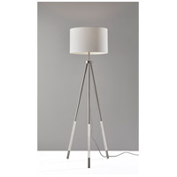 Adesso 3549-22 Della 59 inch 150.00 watt Brushed Steel with Clear Acrylic Light Up Legs Floor Lamp Portable Light, with Night Light  alternative photo thumbnail