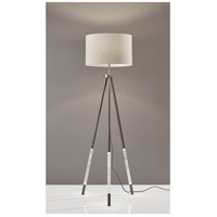 Adesso 3549-22 Della 59 inch 150.00 watt Brushed Steel with Clear Acrylic Light Up Legs Floor Lamp Portable Light, with Night Light  alternative photo thumbnail