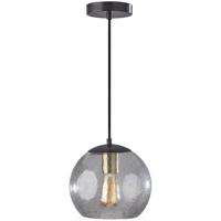 Adesso 3590-26 Edie 9 inch Dark Bronze / Brass Accents Pendant Ceiling Light photo thumbnail
