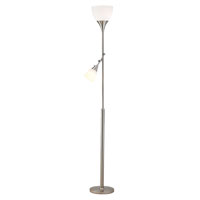 Adesso Tulip 2 Light Combo Floor Lamp in Satin Steel 3664-22 alternative photo thumbnail
