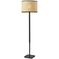 Adesso 4093-01 Ellis 58 inch 150.00 watt Black Wood Floor Lamp Portable Light photo thumbnail