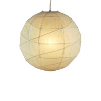 Adesso 4160-12 Orb 1 Light 14 inch Natural Small Pendant Ceiling Light, Plug-In photo thumbnail