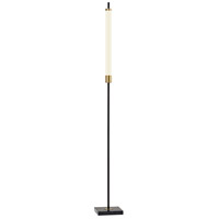 Adesso 4191-01 Piper 72 inch 12.00 watt Black and Antique Brass with Black Marble Floor Lamp Portable Light photo thumbnail