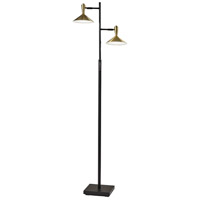 Adesso 4264-01 Lucas 65 inch 6.00 watt Black with Antique Brass LED Tree Lamp Portable Light photo thumbnail